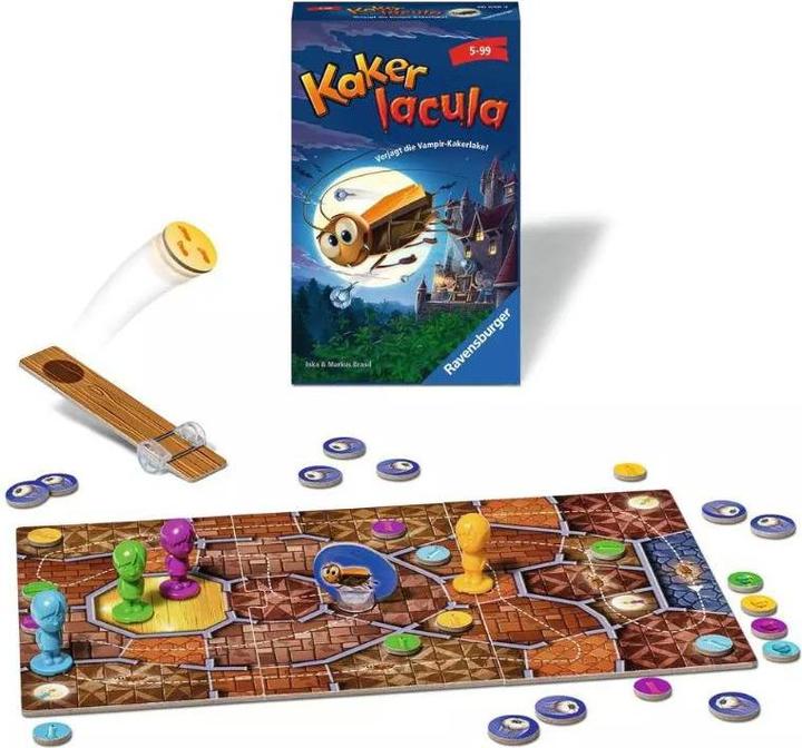 Actual product image Ravensburger RAV20638 - Kakerlacula Mitbringspiel, board game (NL,DE,IT,FR), for 2-4 players, ages 5+. (Italian, 2 - 4 Players)