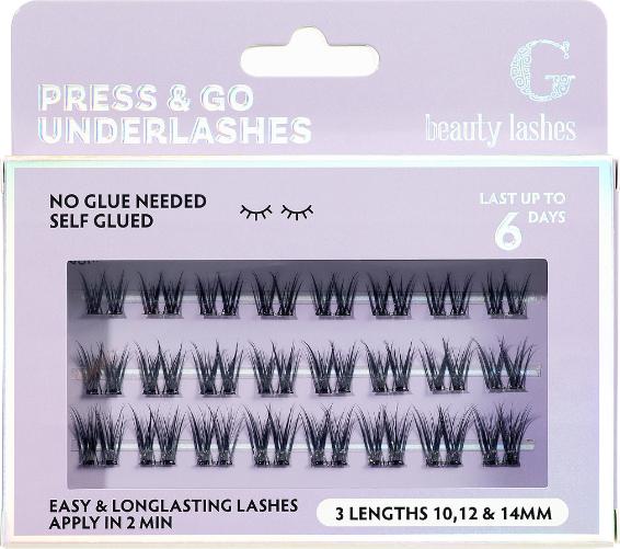 Immagine prodotto G Beauty Lashes - Press & Go Underlashes - Flirty - 10 mm, 12 mm, 14 mm (Ciglia artificiali)