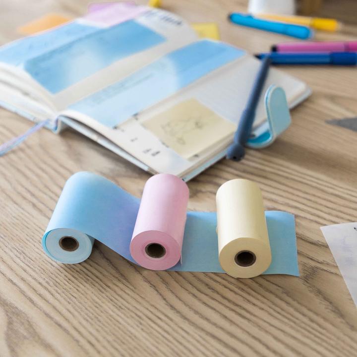 Actual product image Phomemo Sticker paper for T02 & Q02 & M02 (3 rolls/box)