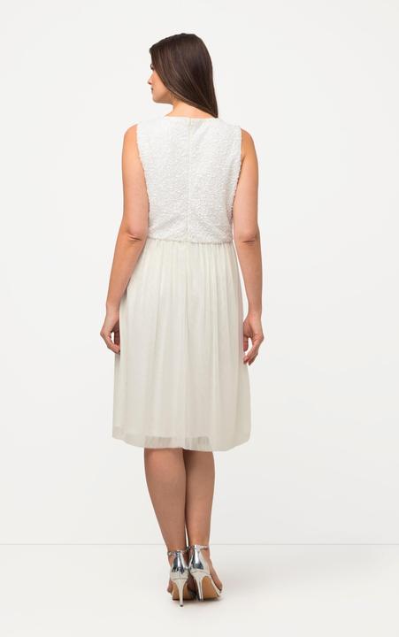 Produktbild Ulla Popken Midikleid, Pailletten, V-Ausschnitt, ärmellos (50, 52)