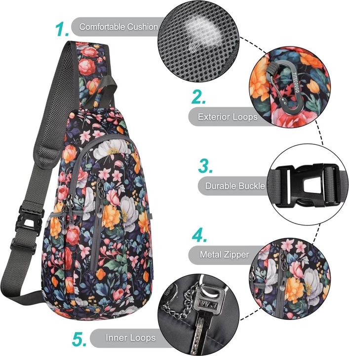 Produktbild Only-Bags.Store Elegante Umhängetasche mit 2 abnehmbaren breiten Schulterriemen und Kette Handytasche