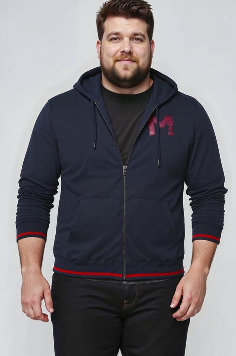 Produktbild Men+ Sweatjacke, Kapuze, Brustprint (L)