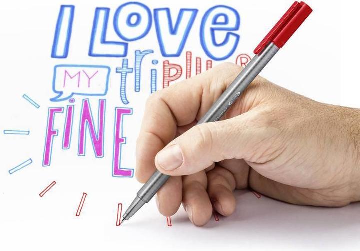 Actual product image Staedtler triplus fineliner 334 triangular fineliner (Galaxy, 6 x)