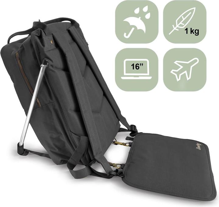 Actual product image St. Leonhard Backpack with backrest for sitting