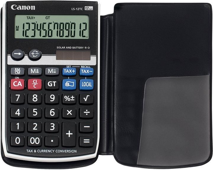 Image du produit Canon Calculatrice CALS12TC (Cellules solaires, Piles)