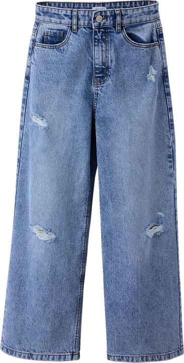 Actual product image Jonen Mädchen Loose-Fit-Jeans mit Used-Effekt (146)