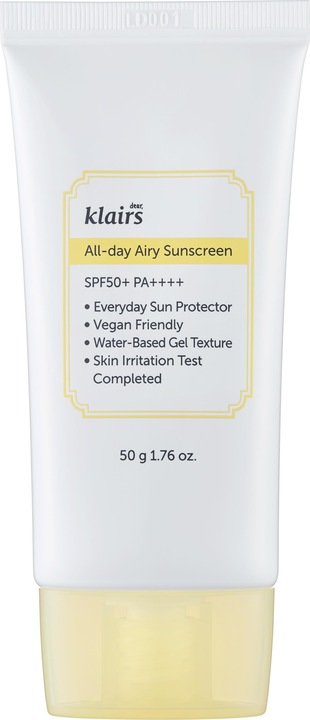 Klairs All-day Airy Sunscreen (Sonnencreme, SPF 50+, 50 ml)