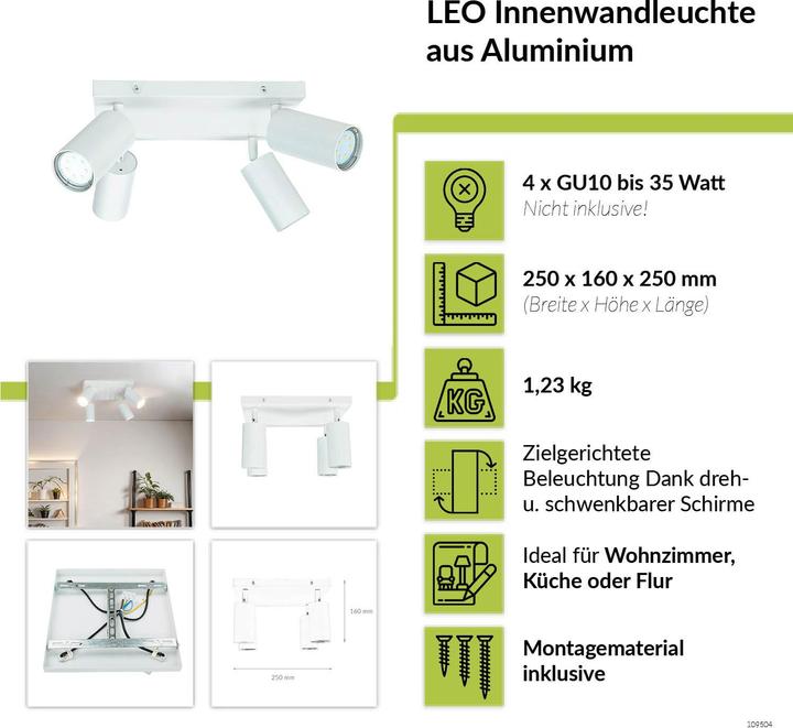 Immagine prodotto Licht-Erlebnisse Riflettori puntati su Leo (GU10)