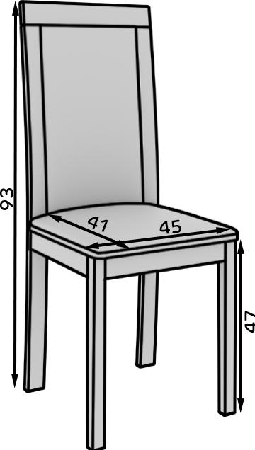 Actual product image ADRK Furniture Stuhl Nola IV