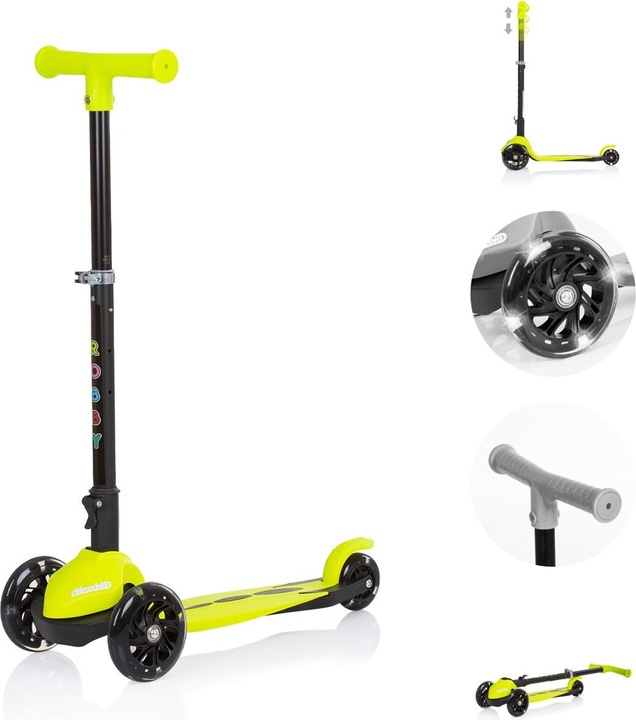 Actual product image Chipolino Robby children's scooter 3 LED wheels