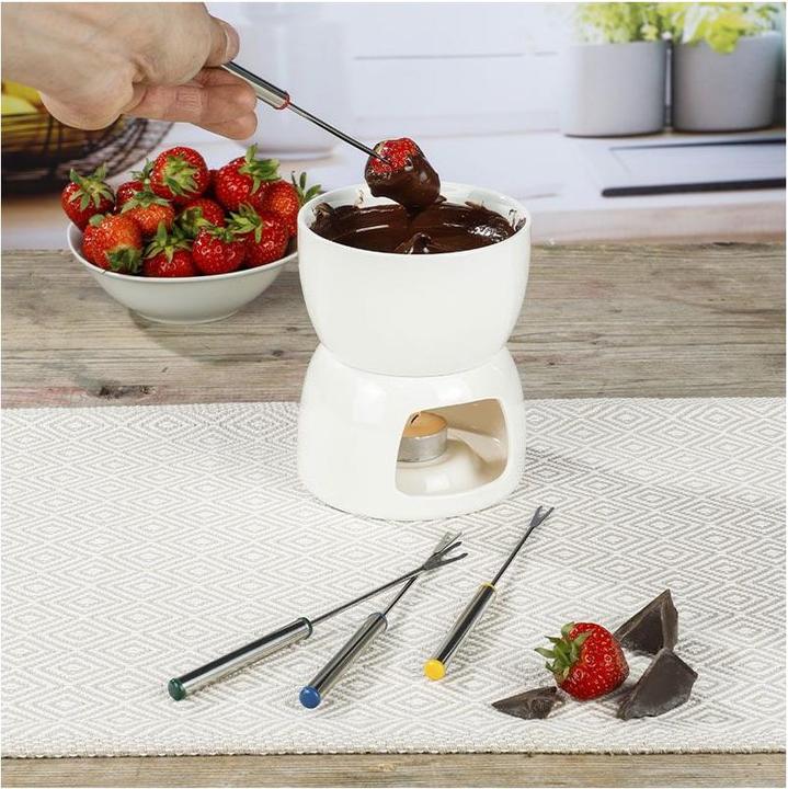 Actual product image Fs-Star Schokoladen Fondue-Set aus Porzellan (Chocolate fondue)