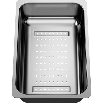 Blanco Multifunktionsschale aus Edelstahl, Abtropfgestell, Silber