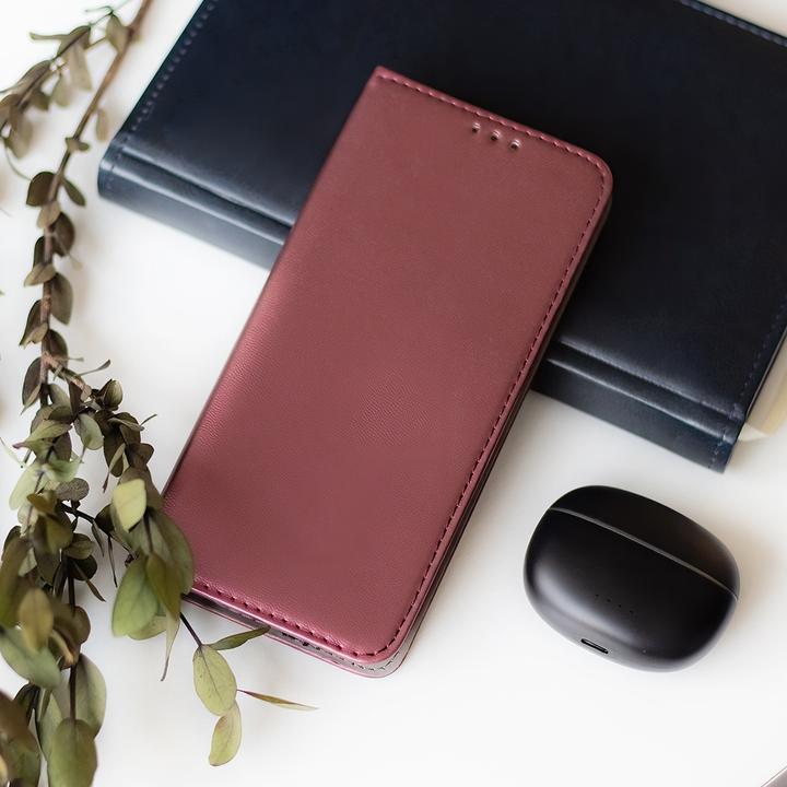 Produktbild OEM Smart Magnetic Etui für Realme C67 4G burgundy (Realme C67 4G)