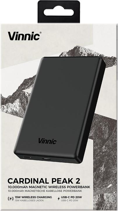 Immagine prodotto Vinnic Cardinal Peak 2 (10000 mAh, 15 W, 38.50 Wh)