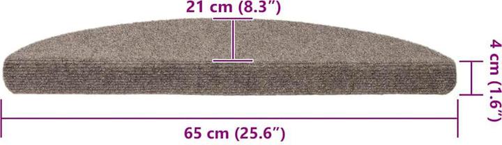 Immagine prodotto vidaXL Treppenmatte (65 x 21 cm)