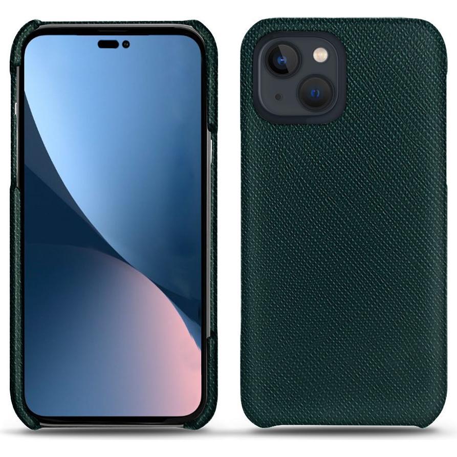 Thumbnail - Noreve Lederschutzhülle (Apple iPhone 14 Plus), Smartphone Hülle, Grün