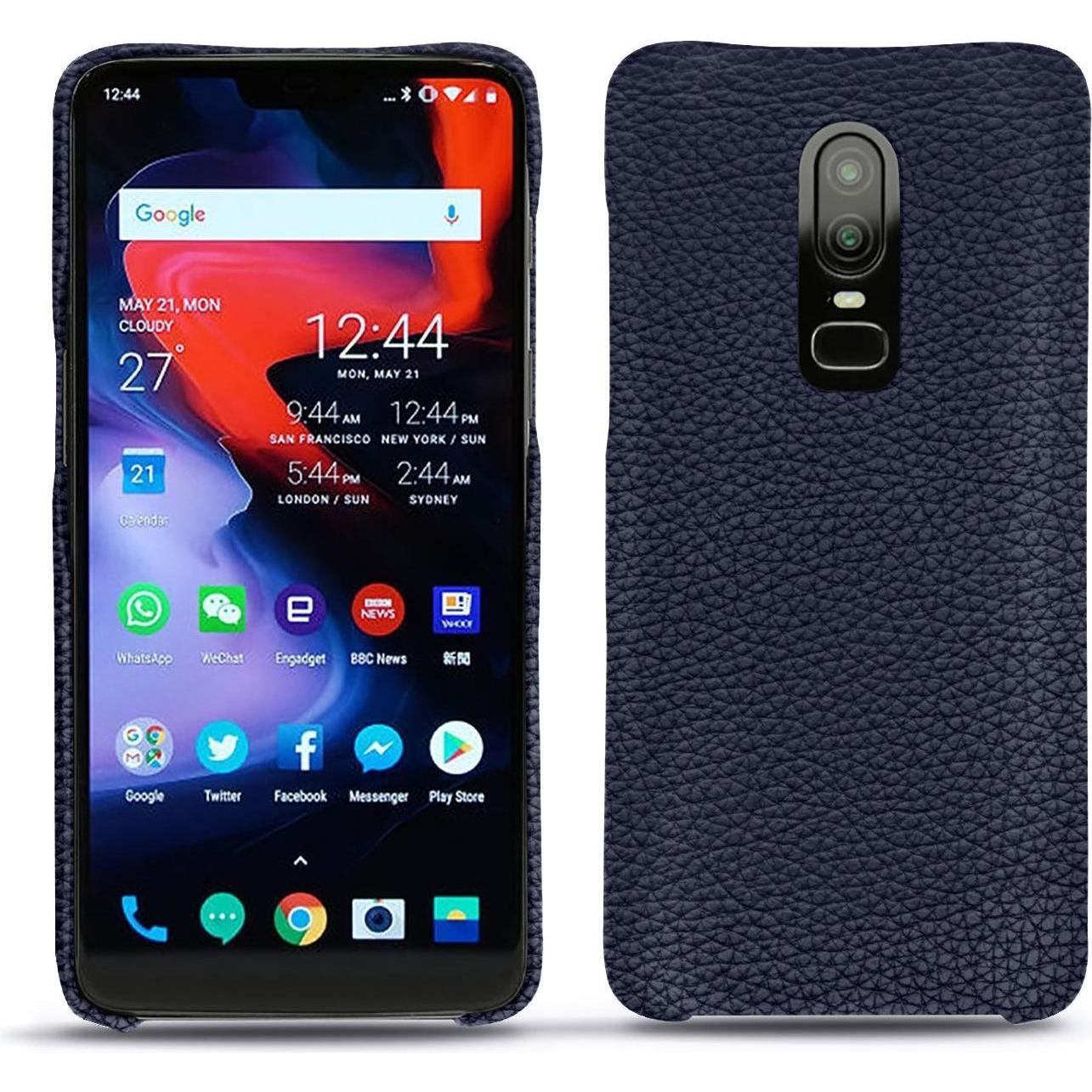 Noreve Lederschutzhülle (OnePlus 6), Smartphone Hülle, Violett