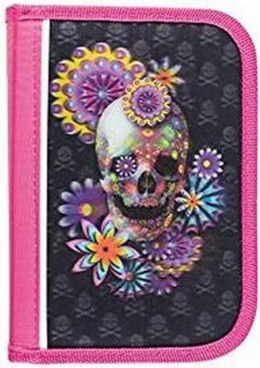 Produktbild Idena Schüleretui Totenkopf mit 3D Motiv, 27 teilig