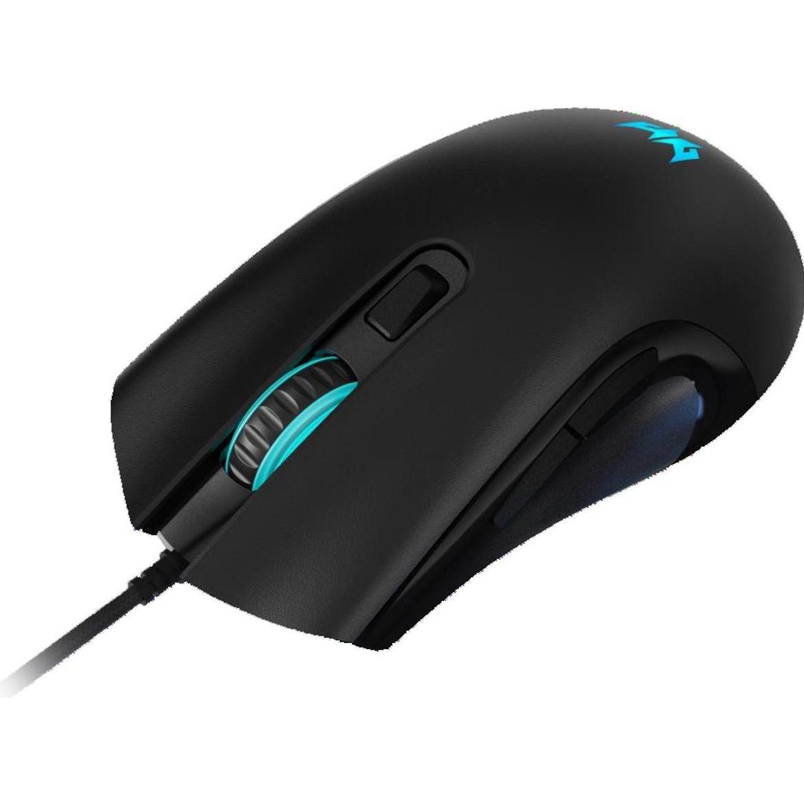 Acer Gaming Mouse PredatorCestus 333 PMW410, USB 2.0, Black, 6 Buttons (Kabelgebunden), Maus, Schwar