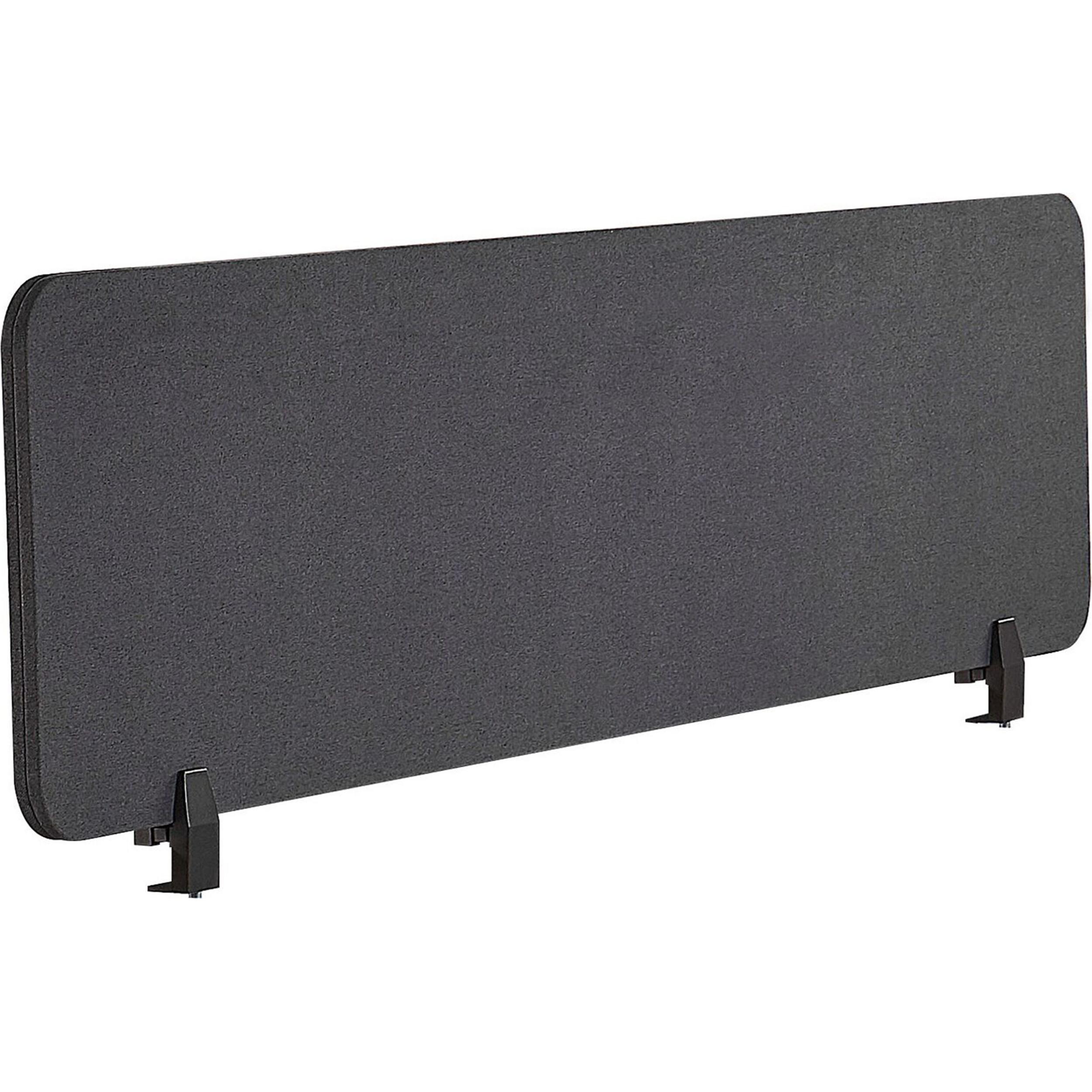 Beliani, Trennwand, Schreibtischtrennwand dunkelgrau 160 x 40 cm WALLY