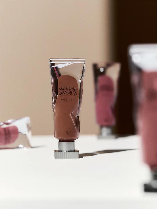Actual product image Muzigae Mansion Objet Lip Stain Unique Paint Tube Design Velvet Matte Tint Long-Lasting