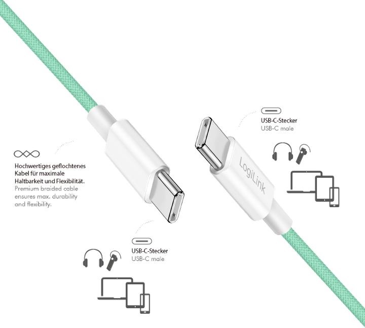 Produktbild LogiLink Prüfen (1.50 m, USB 2.0, 60 W)