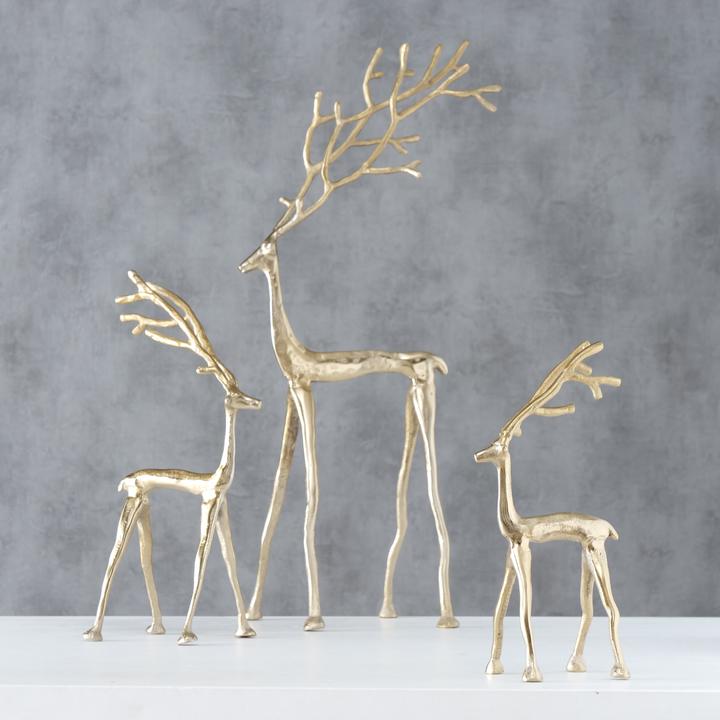 Produktbild Boltze Home Weihnachtsfigur Frody 67 cm, 3er Set, Gold