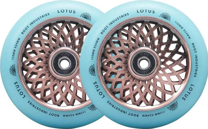 Produktbild Root Industries Root Lotus Pro Scooter Wheels 110mm - Copper/Isotope (24mm)