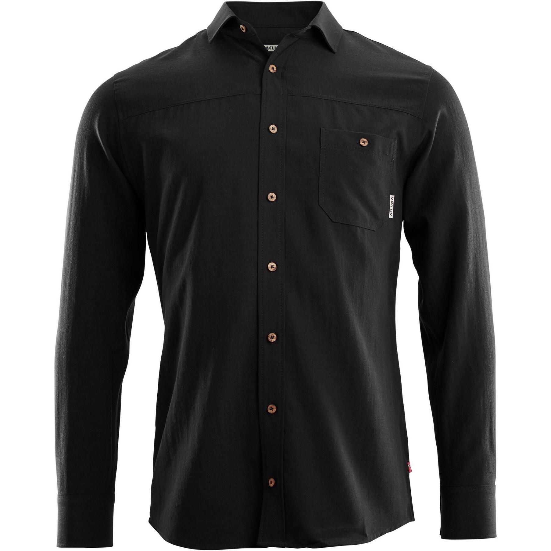 Aclima, Herren, Hemd, Woven Wool, Schwarz, (XL)
