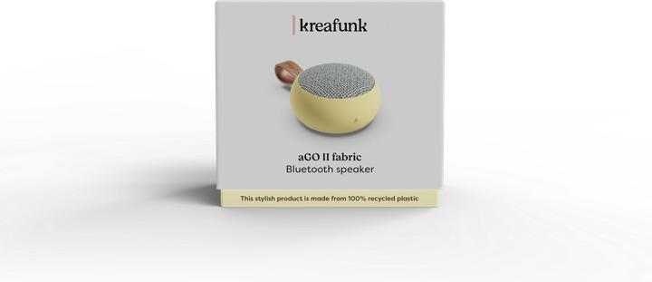 Actual product image Kreafunk aGO II FABRIC - Black (KFWT142) (10 h)