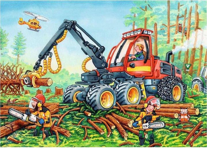 Actual product image Ravensburger Excavator and forest tractor (24 pieces)