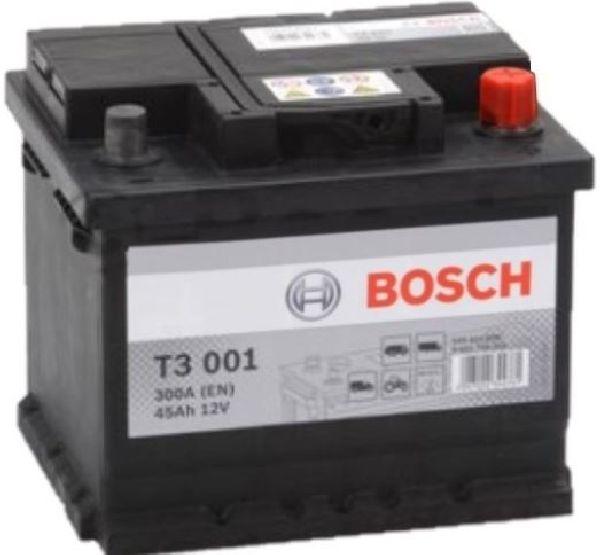 Bosch Automotive Starter battery T3 001 (12 V, 45 Ah, 300 A)