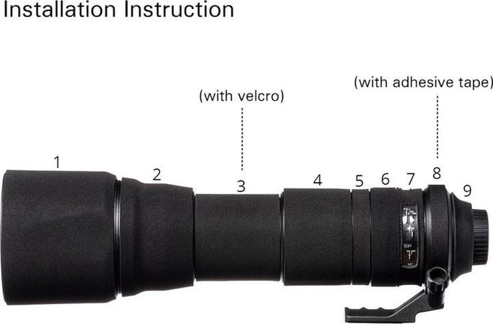 Actual product image easyCover Lens Oak Cover black for Tamron 150-600mm (Lens bag)