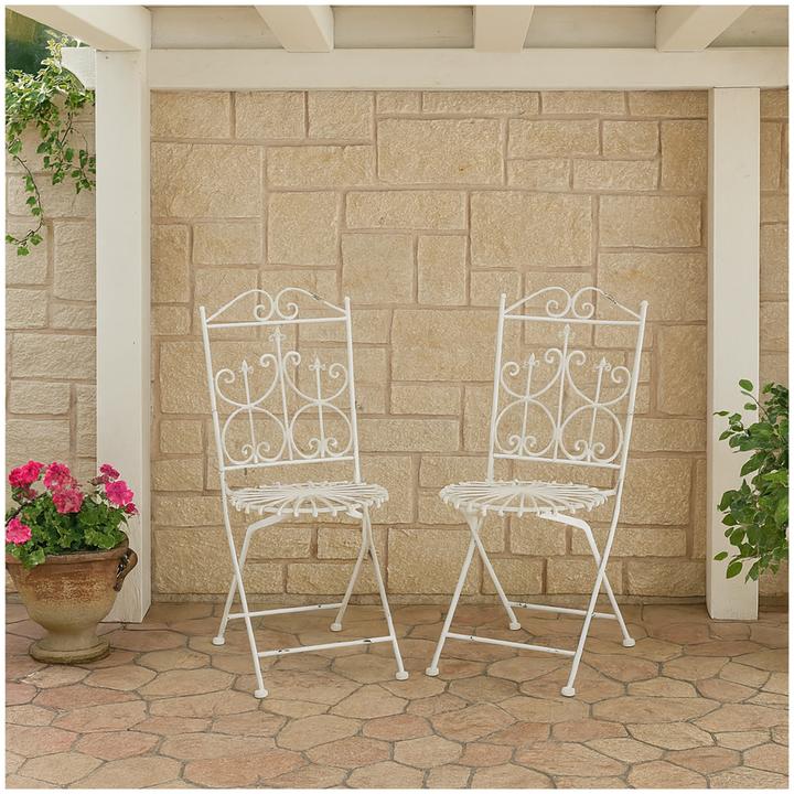 Image du produit HTI-Living Chaises de jardin, lot de 2, Romantic Garden