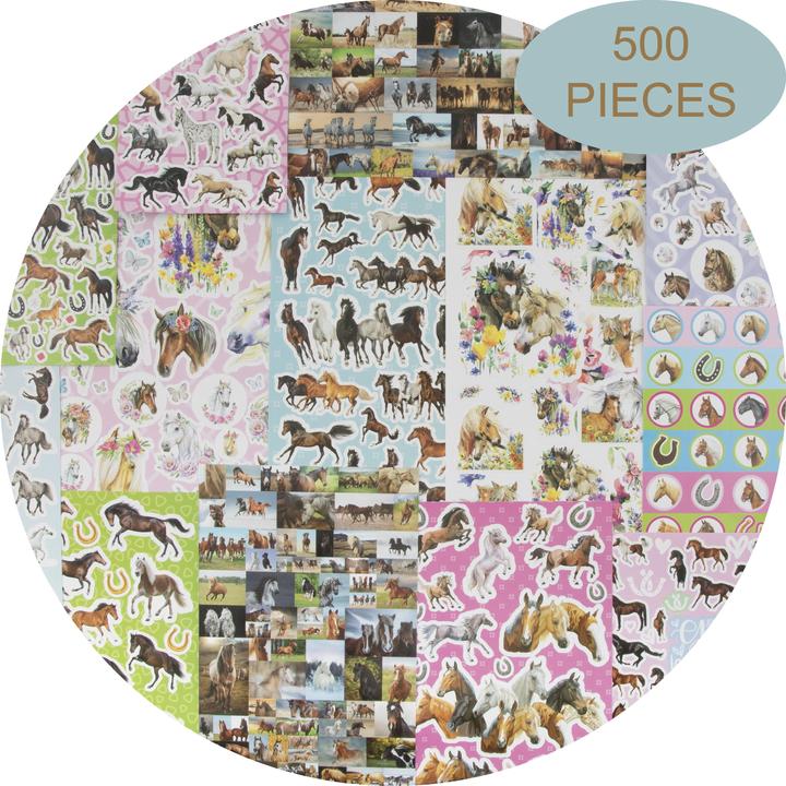 Immagine prodotto Grafix Mega set di adesivi Cavalli, 500 pezzi.