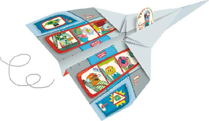 Actual product image Djeco Airplane leaflets book
