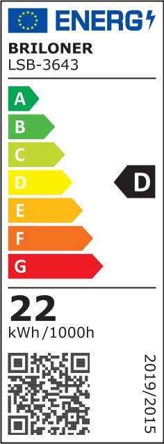 Energie-Label Briloner Bad-Deckenleuchte (2900 lm)