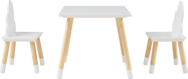 Produktbild En.Casa Kindersitzgruppe Hovle mit Wolken-Design Weiss (Kindersitzgruppe)