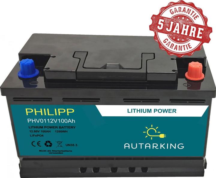 Produktbild Autarking Philipp Lithium HEAT 12.8V 100Ah (12.80 V, 100 Ah, 200 A)