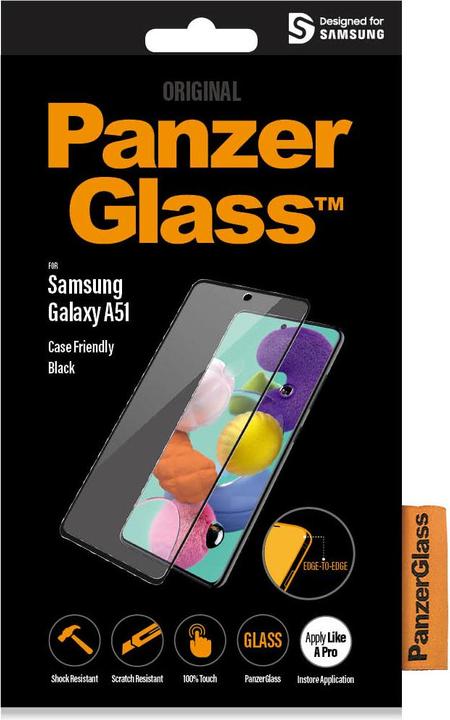 Actual product image PanzerGlass Glass Pro E2E Normal Samsung A51 friendly (1 Piece, Samsung Galaxy A51)