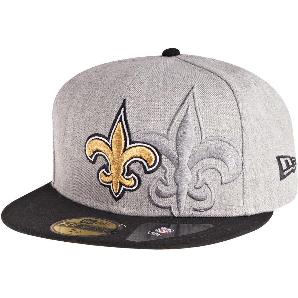 New Era, Herren, Cap, 59Fifty Cap - SCREENING NFL New Orleans Saints 6 7/8, Grau, (6 7/8)