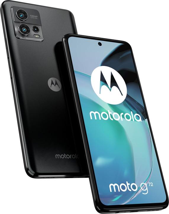 Produktbild Motorola Moto G72 (128 GB, Meteorite grey, 6.55", Hybrid Dual SIM, 108 Mpx, 4G)