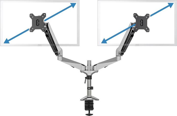 Image du produit Digitus Support de table double LED/LCD (Tables, 27", 8 kg)
