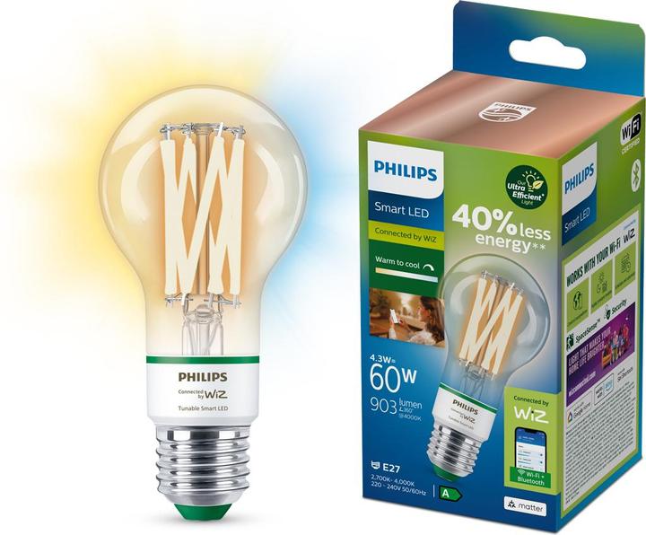 Produktbild WiZ Filament-Lampe (E27, 903 lm, 1 x)