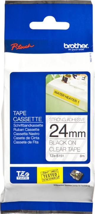 Brother Tze-S151 (2.40 cm, Transparent)