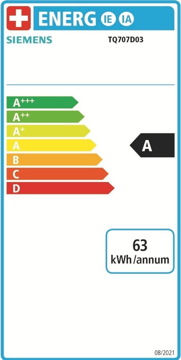 Etichetta energetica Siemens EQ700 Integral