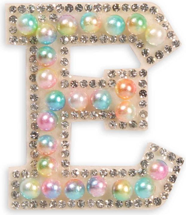 Immagine prodotto PhoneLook Sticker Adesivo per smartphone 3D Perle multicolore lettera E