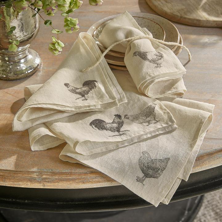 Immagine prodotto Loberon Serviette 4er Set Walorine creme (4 x, 40 x 40 cm)