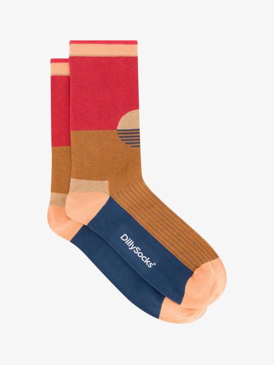 Actual product image DillySocks Socks "Premium sandy sunset" rust (Single pack, 39 - 41)