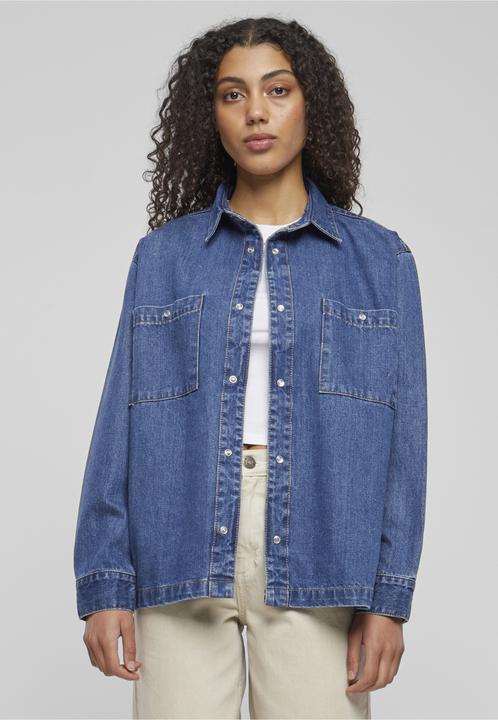 Actual product image Urban Classics Ladies Oversized Denim Shirt (XXL)
